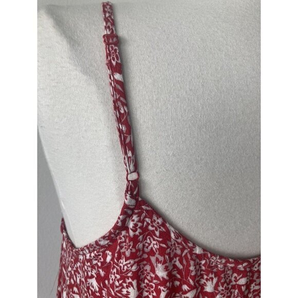 Knox Rose Medium Peasant Sundance Cottage Core Dress Floral Red Multicolor New - Picture 2 of 8